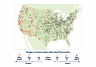 Map showing trends in unusually cold temperatures in the contiguous 48 states from 1948 to 2015, based on the 5th percentile.